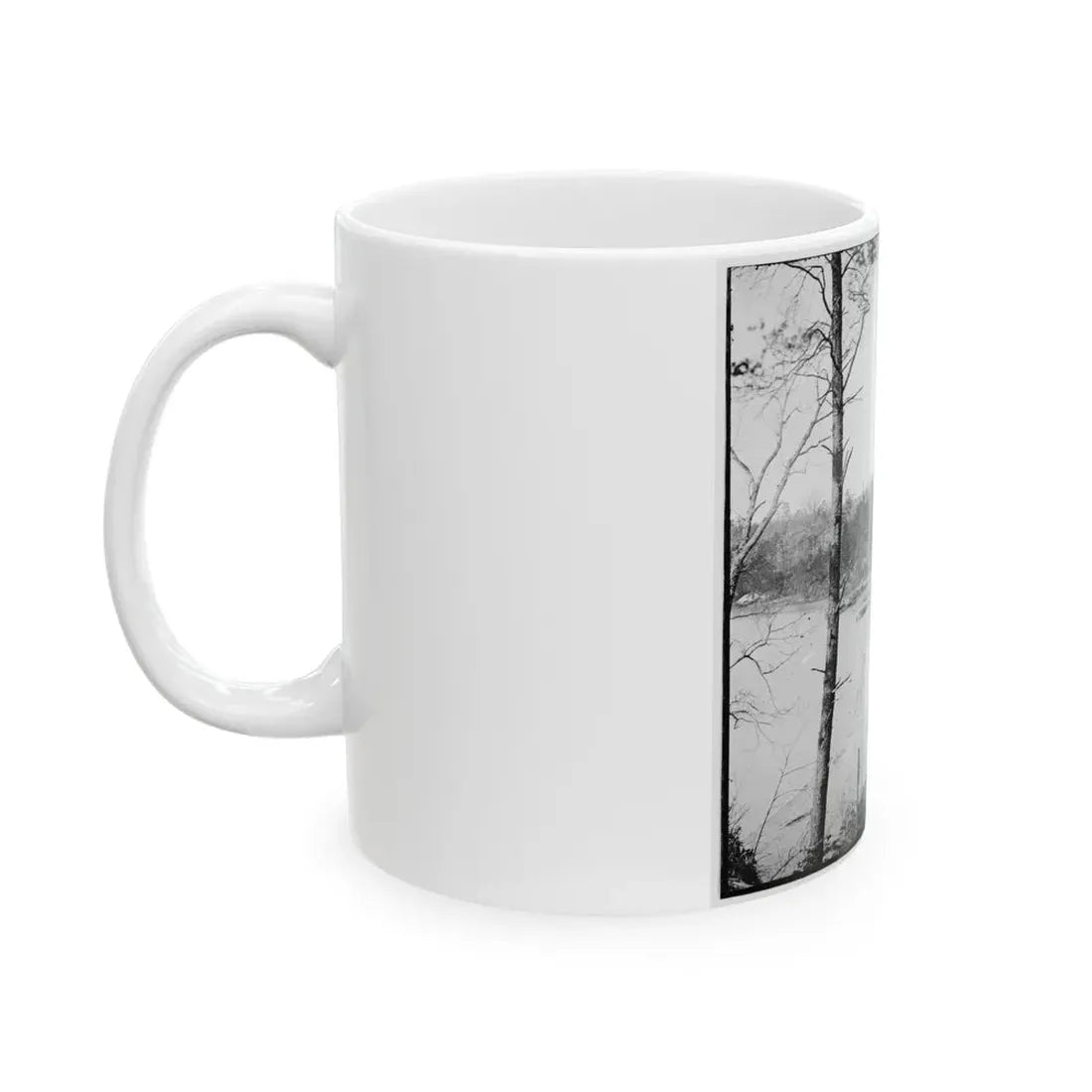 Point Of Rocks, Virginia (Vicinity). View Along River (U.S. Civil War) White Coffee Mug - Go Mug Yourself