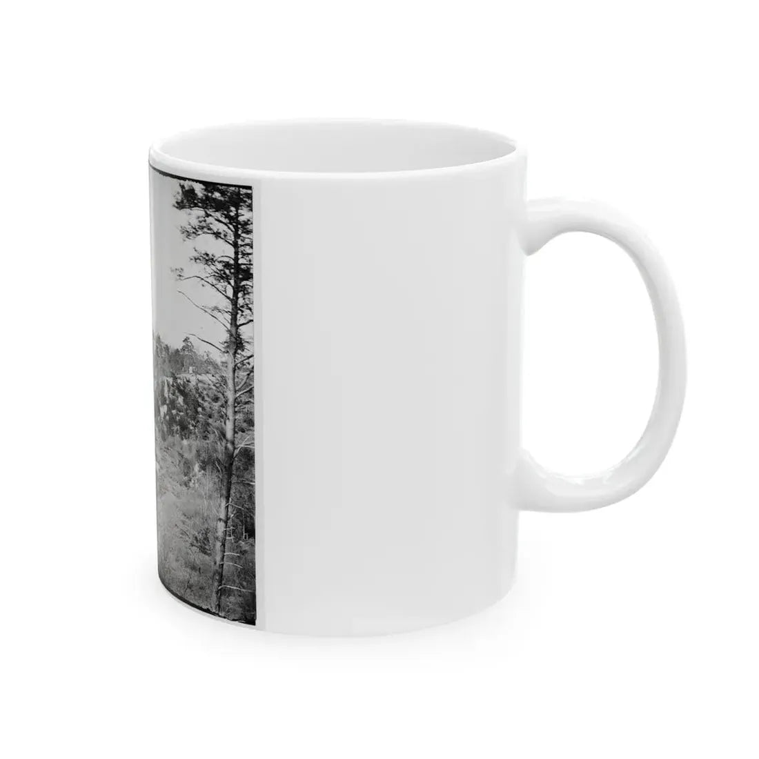 Point Of Rocks, Virginia (Vicinity). View Along River (U.S. Civil War) White Coffee Mug - Go Mug Yourself