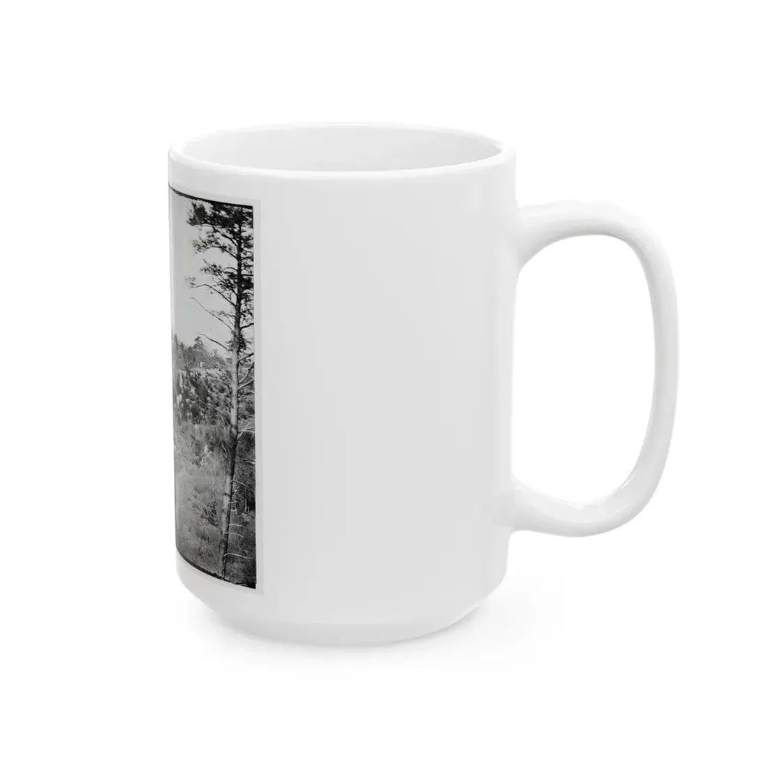 Point Of Rocks, Virginia (Vicinity). View Along River (U.S. Civil War) White Coffee Mug - Go Mug Yourself