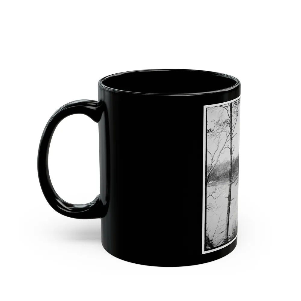 Point Of Rocks, Virginia (Vicinity). View Along River (U.S. Civil War) Black Coffee Mug-Go Mug Yourself