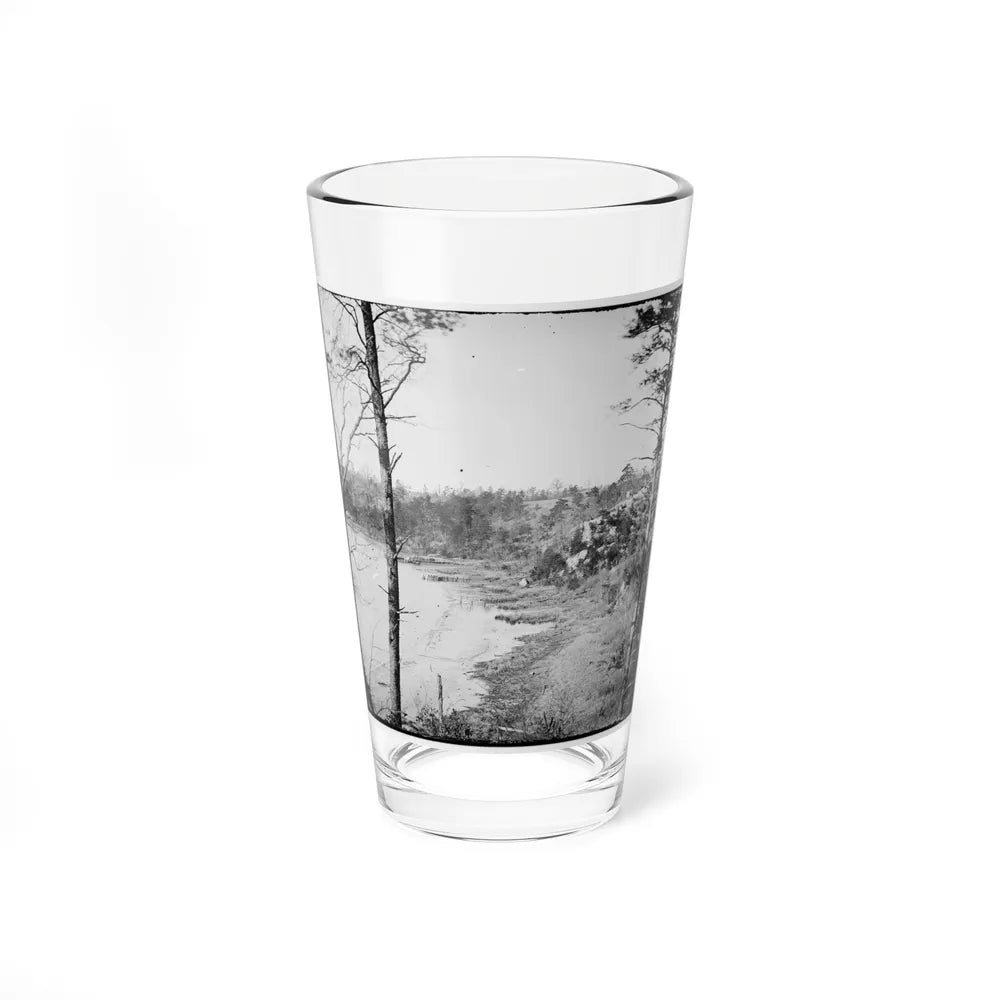 Point Of Rocks, Virginia (Vicinity). View Along River (U.S. Civil War) Pint Glass 16oz-16oz-Go Mug Yourself