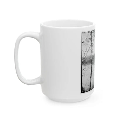 Point Of Rocks, Virginia (Vicinity). View Along River (U.S. Civil War) White Coffee Mug-Go Mug Yourself