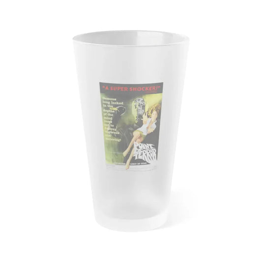 POINT OF TERROR 1971 Movie Poster - Frosted Pint Glass 16oz 16oz Frosted - Go Mug Yourself