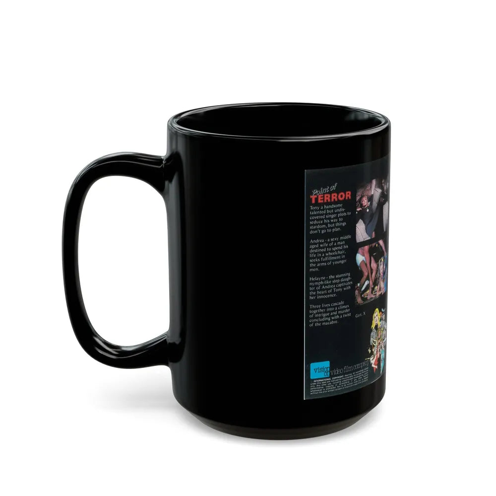 POINT OF TERROR (VHS COVER) - Black Coffee Mug-Go Mug Yourself