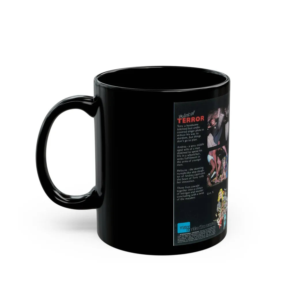 POINT OF TERROR (VHS COVER) - Black Coffee Mug-Go Mug Yourself