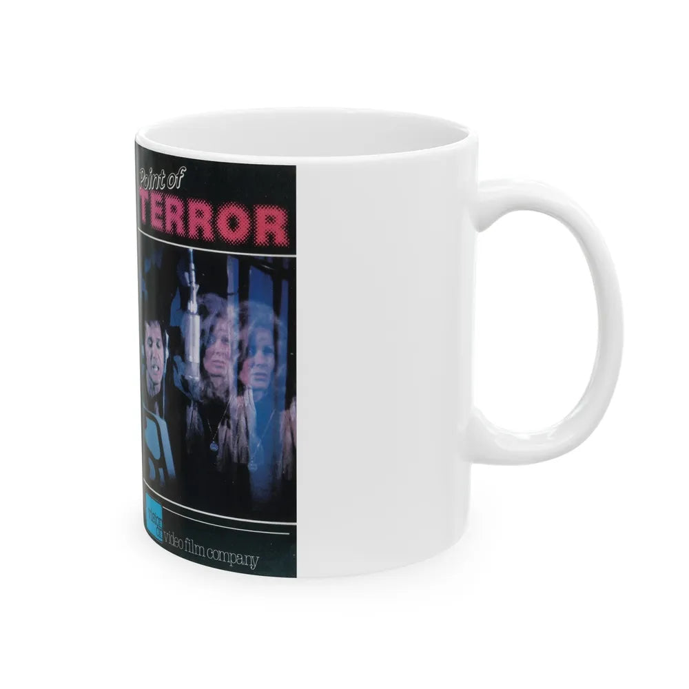 POINT OF TERROR (VHS COVER) - White Coffee Mug-Go Mug Yourself