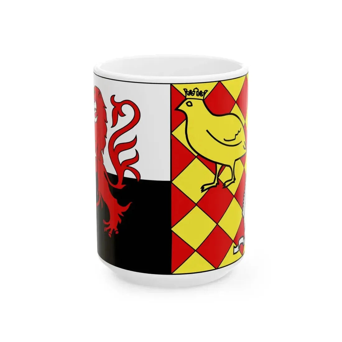 Poitou-Charente-flag2 (Belgium) White Coffee Mug 15oz - Go Mug Yourself