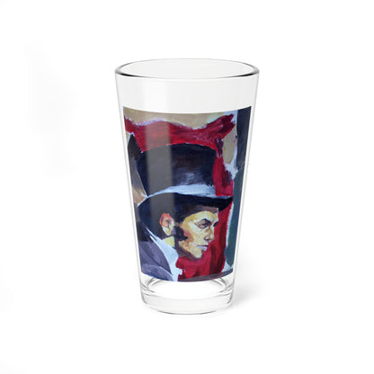 Poker Game, Study of the painting (Magazine Illustration) Pint Glass 16oz-16oz-Go Mug Yourself