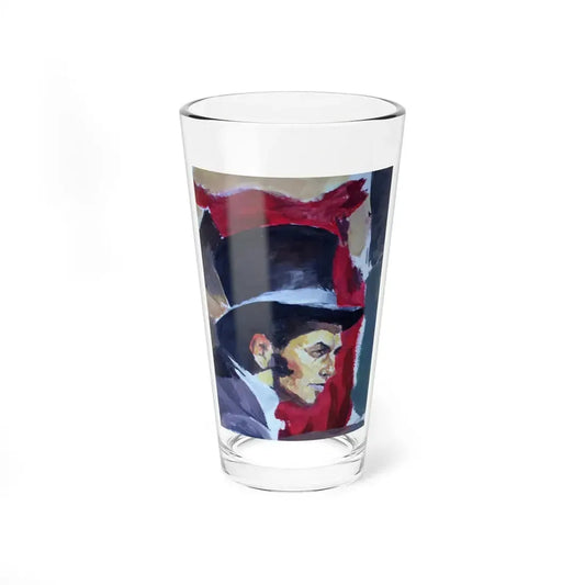 Poker Game, Study of the painting (Magazine Illustration) Pint Glass 16oz 16oz - Go Mug Yourself