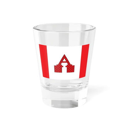 POL Aleksandrow Kujawski flag (Poland) Shot Glass 1.5oz 1.5oz - Go Mug Yourself
