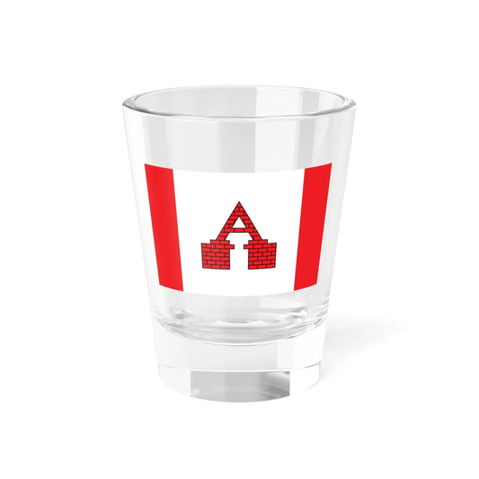 POL Aleksandrow Kujawski flag (Poland) Shot Glass 1.5oz 1.5oz - Go Mug Yourself