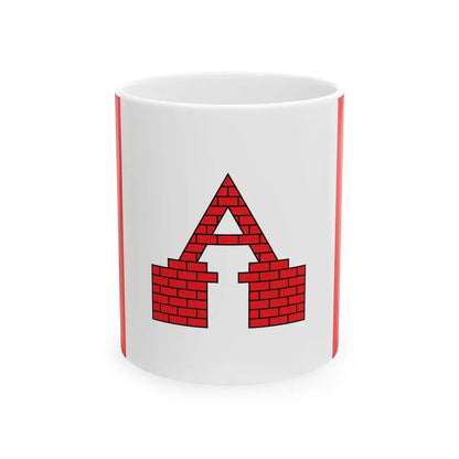 POL Aleksandrow Kujawski flag (Poland) White Coffee Mug 11oz - Go Mug Yourself