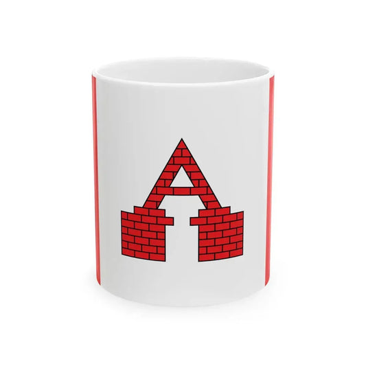 POL Aleksandrow Kujawski flag (Poland) White Coffee Mug 11oz - Go Mug Yourself