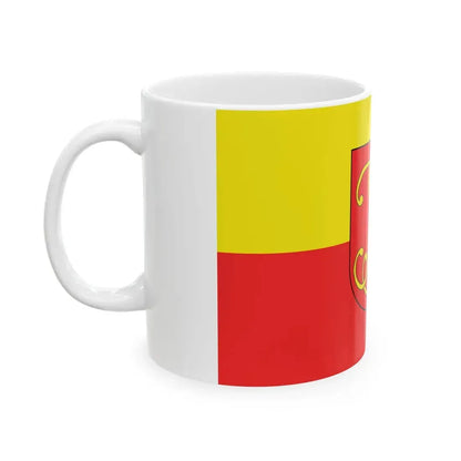 POL Andrychow flag (Poland) White Coffee Mug - Go Mug Yourself