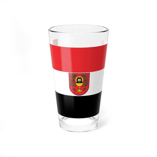 POL Łasin flag (Poland) Pint Glass 16oz 16oz - Go Mug Yourself