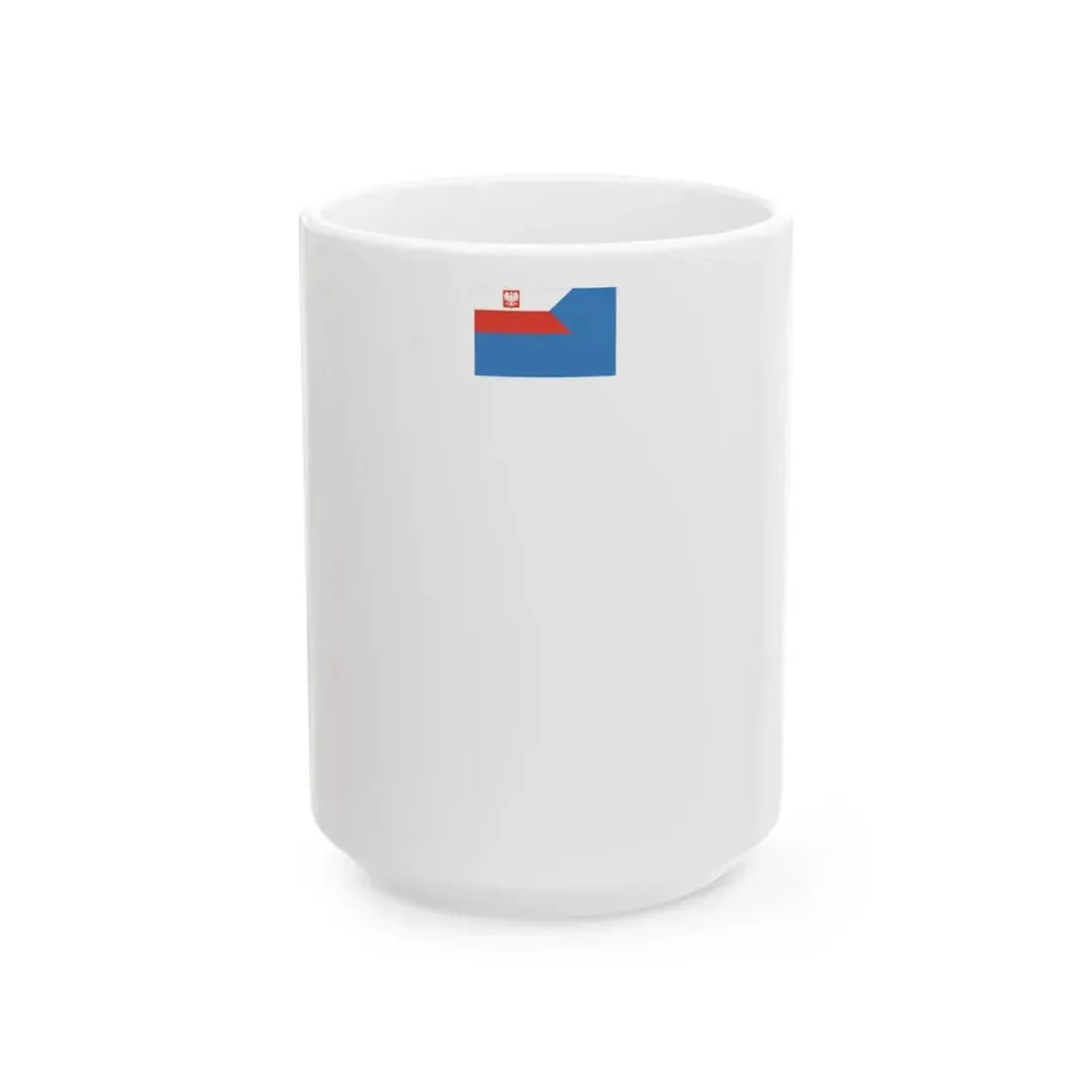 POL Bandera pjp PRL v1 (Poland) White Coffee Mug 15oz - Go Mug Yourself