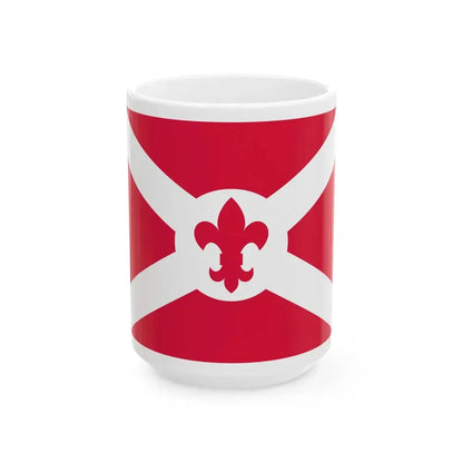 POL Bandera ZHP (Poland) White Coffee Mug 15oz - Go Mug Yourself