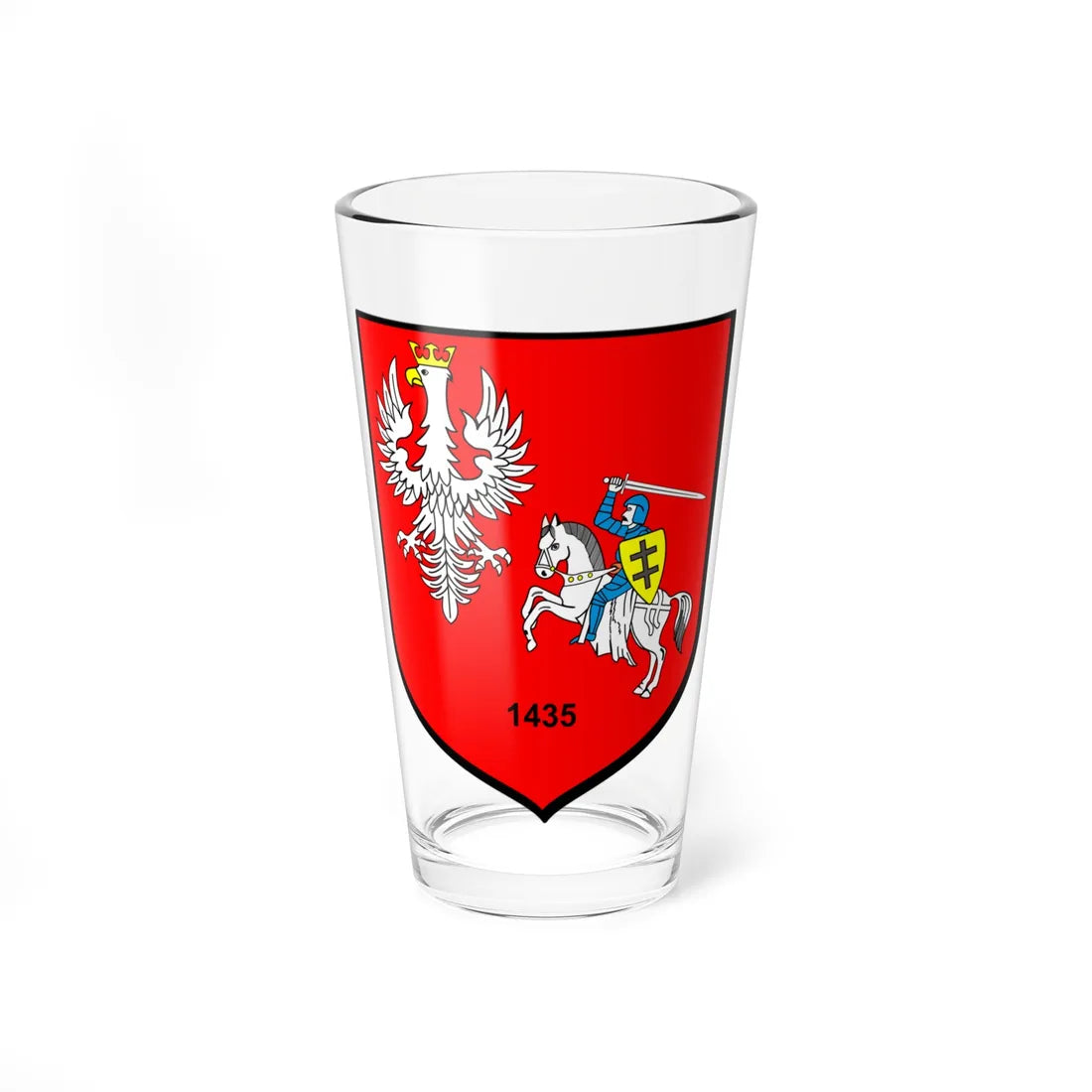POL Błażowa COA (Poland) (Coat of Arms) Pint Glass 16oz 16oz - Go Mug Yourself