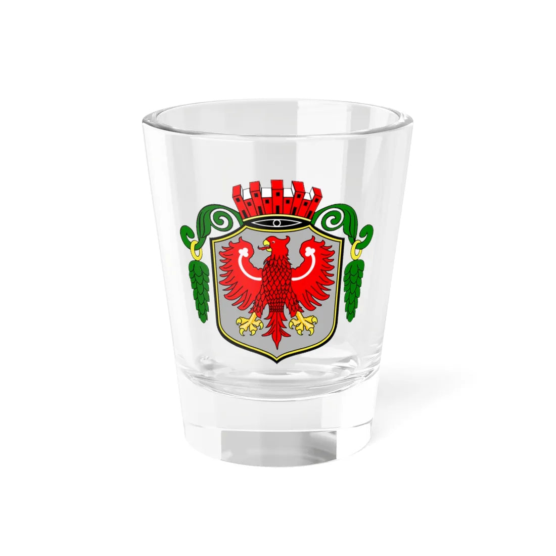 POL Barlinek COA old (Poland) (Coat of Arms) Shot Glass 1.5oz 1.5oz - Go Mug Yourself