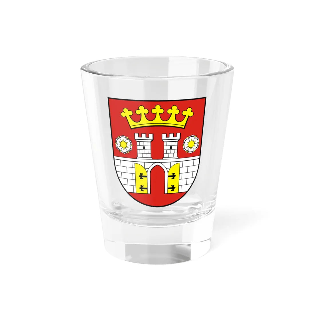 POL Będzin COA (Poland) (Coat of Arms) Shot Glass 1.5oz 1.5oz - Go Mug Yourself