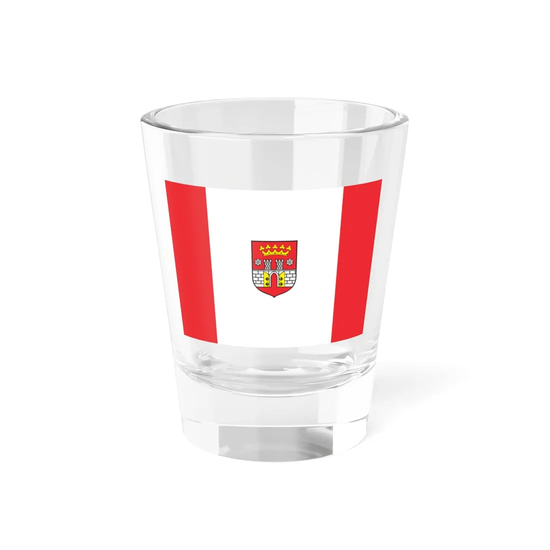 POL Bedzin flag (Poland) Shot Glass 1.5oz 1.5oz - Go Mug Yourself