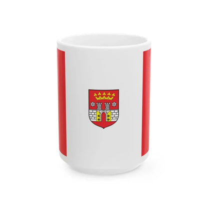 POL Bedzin flag (Poland) White Coffee Mug 15oz - Go Mug Yourself