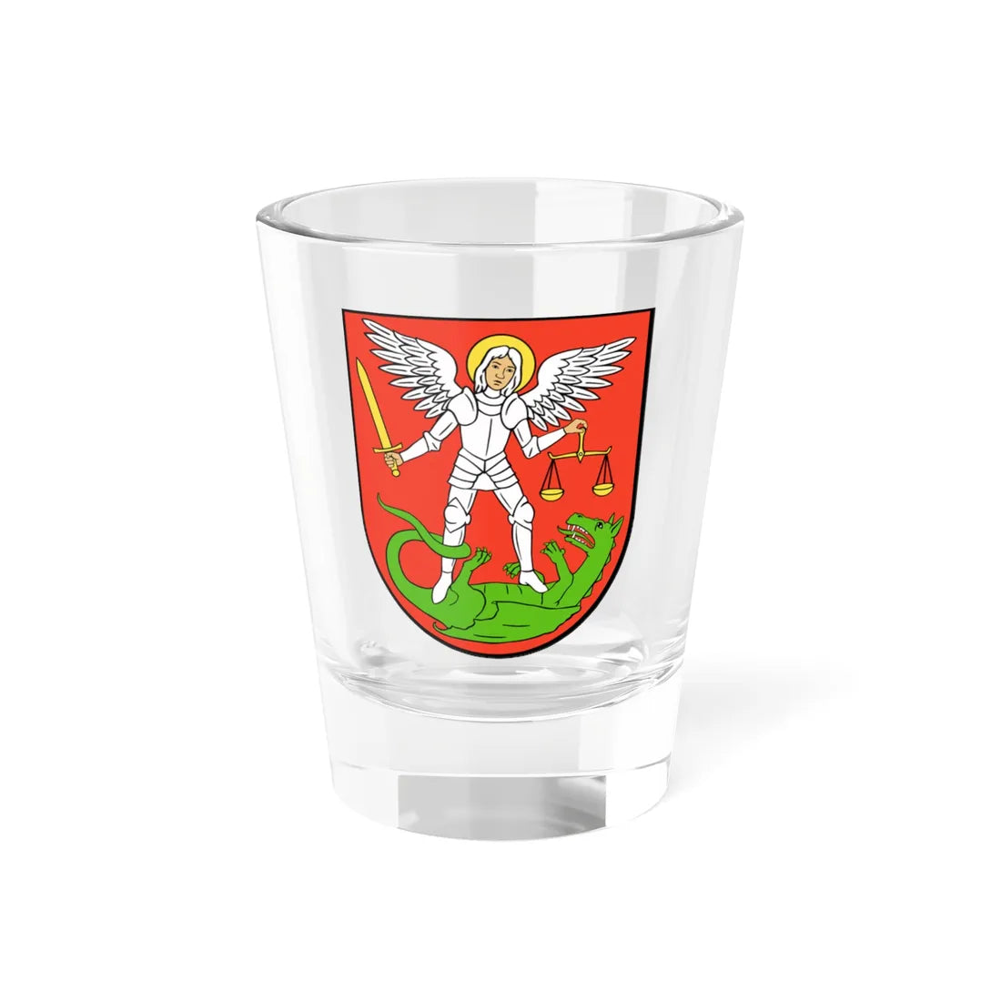 POL Biała Podlaska COA (Poland) (Coat of Arms) Shot Glass 1.5oz 1.5oz - Go Mug Yourself