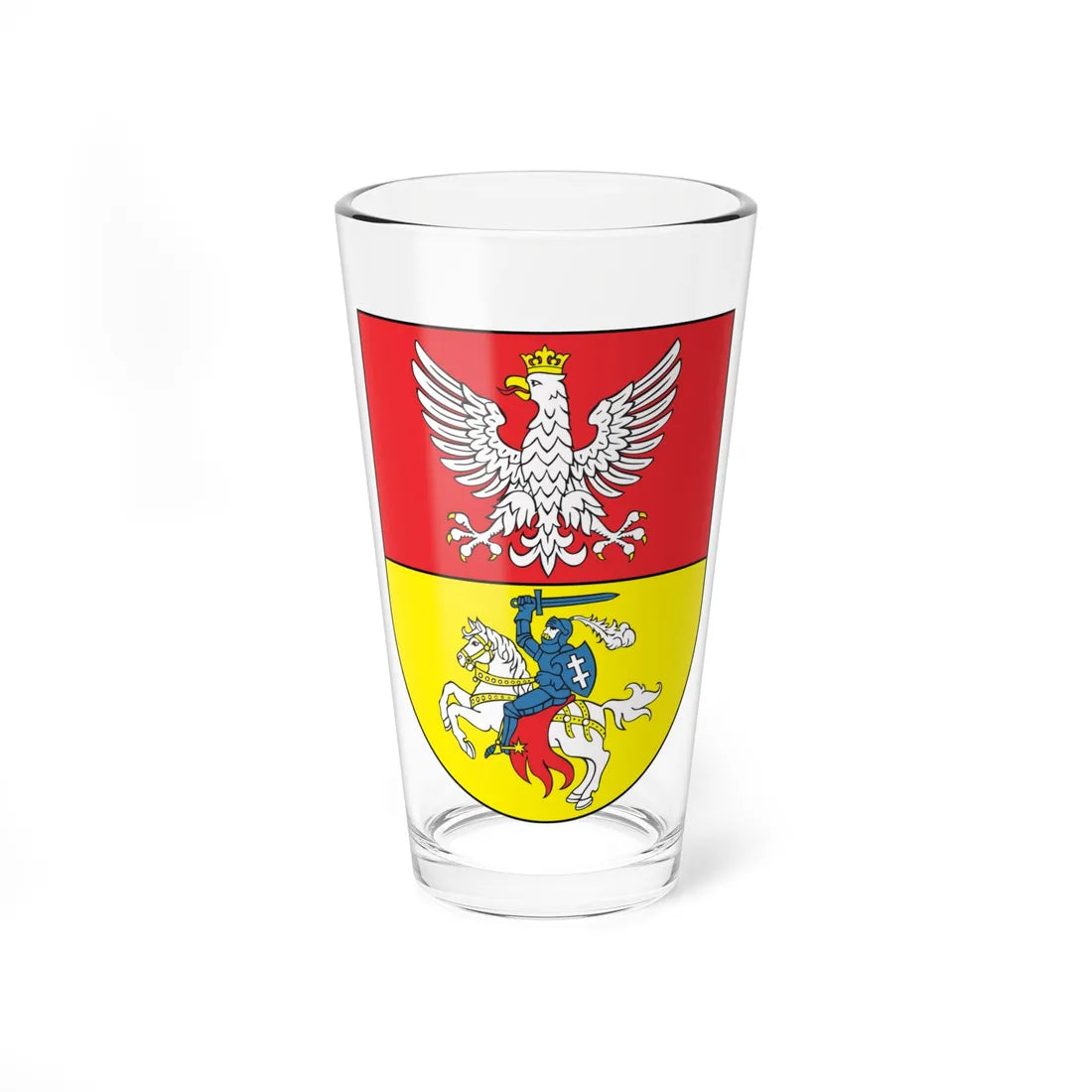 POL Białystok COA (Poland) (Coat of Arms) Pint Glass 16oz 16oz - Go Mug Yourself