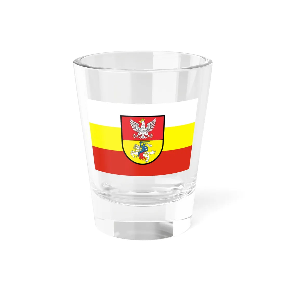 POL Białystok flag (Poland) Shot Glass 1.5oz 1.5oz - Go Mug Yourself