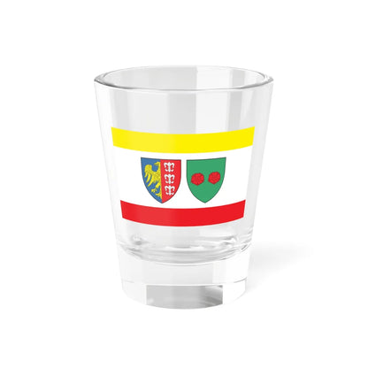 POL Bielsko Biała flag (Poland) Shot Glass 1.5oz 1.5oz - Go Mug Yourself