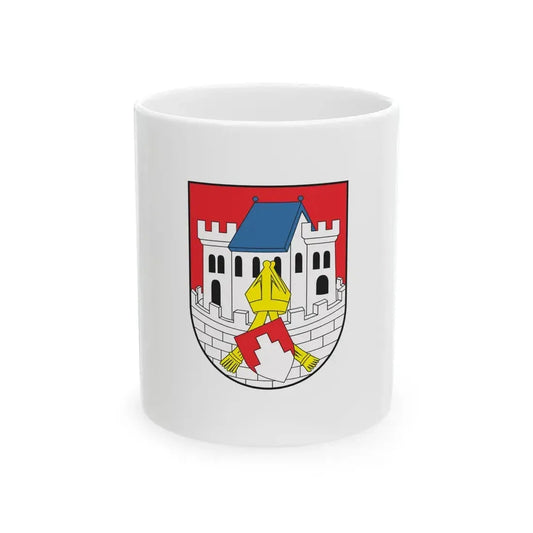 POL Biskupiec flag (Poland) White Coffee Mug 11oz - Go Mug Yourself
