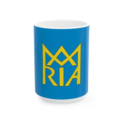 POL Bodzanow flag (Poland) White Coffee Mug 15oz - Go Mug Yourself