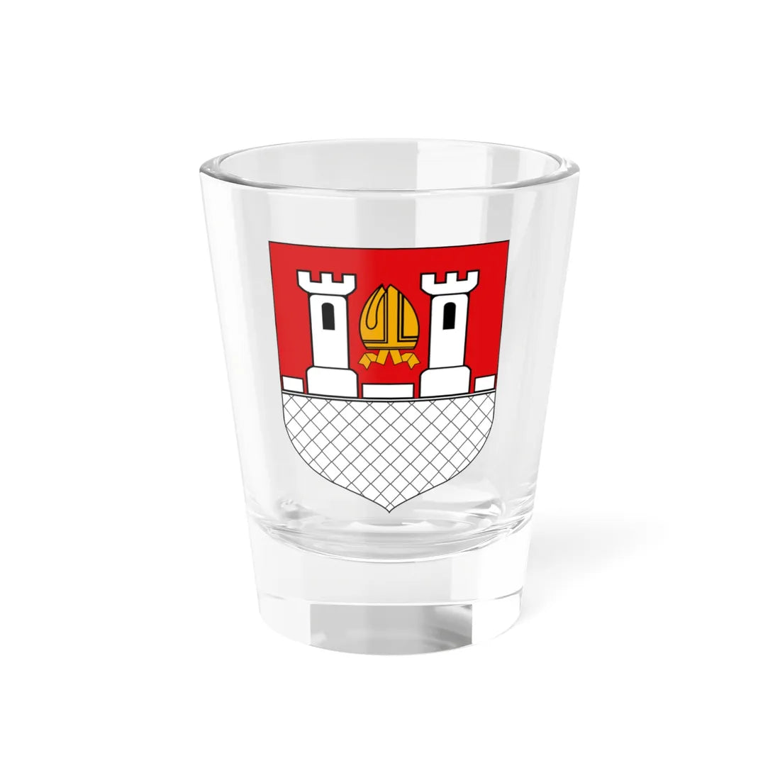 POL Bodzentyn COA (Poland) (Coat of Arms) Shot Glass 1.5oz 1.5oz - Go Mug Yourself