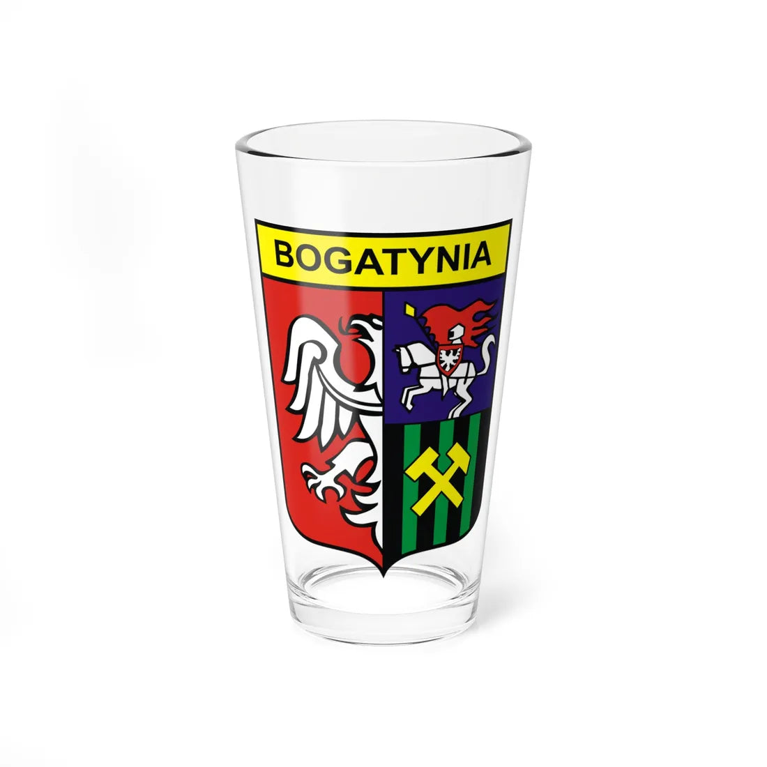 POL Bogatynia COA (Poland) (Coat of Arms) Pint Glass 16oz 16oz - Go Mug Yourself