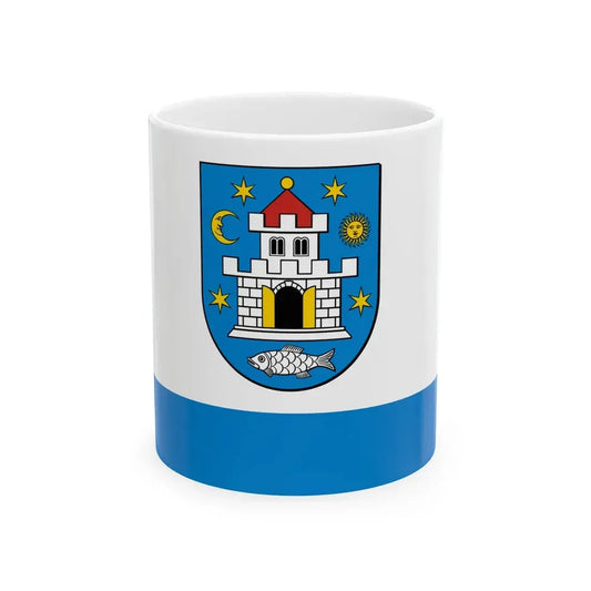 POL Bolkow flag (Poland) White Coffee Mug 11oz - Go Mug Yourself