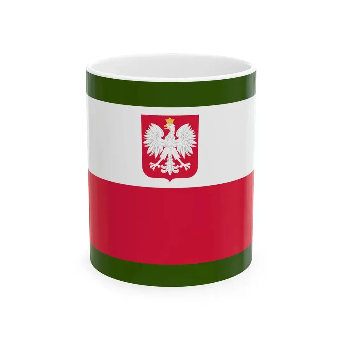 POL Border Guard flag (Poland) White Coffee Mug 11oz - Go Mug Yourself