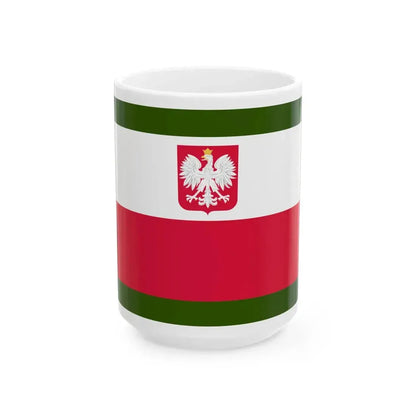 POL Border Guard flag (Poland) White Coffee Mug 15oz - Go Mug Yourself