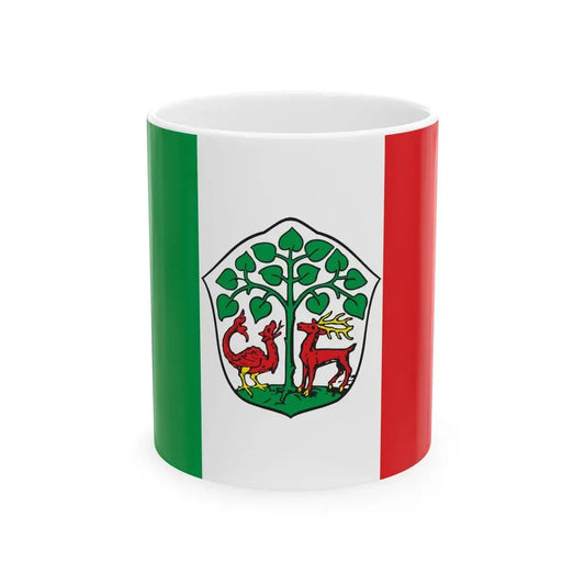 POL Braniewo flag old (Poland) White Coffee Mug 11oz - Go Mug Yourself