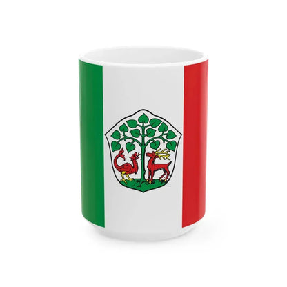 POL Braniewo flag old (Poland) White Coffee Mug 15oz - Go Mug Yourself