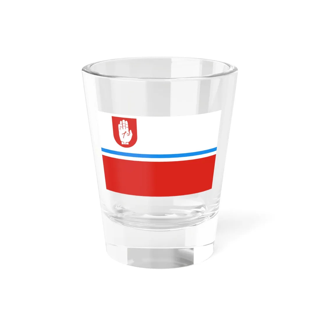 POL Brodnica flag (Poland) Shot Glass 1.5oz 1.5oz - Go Mug Yourself