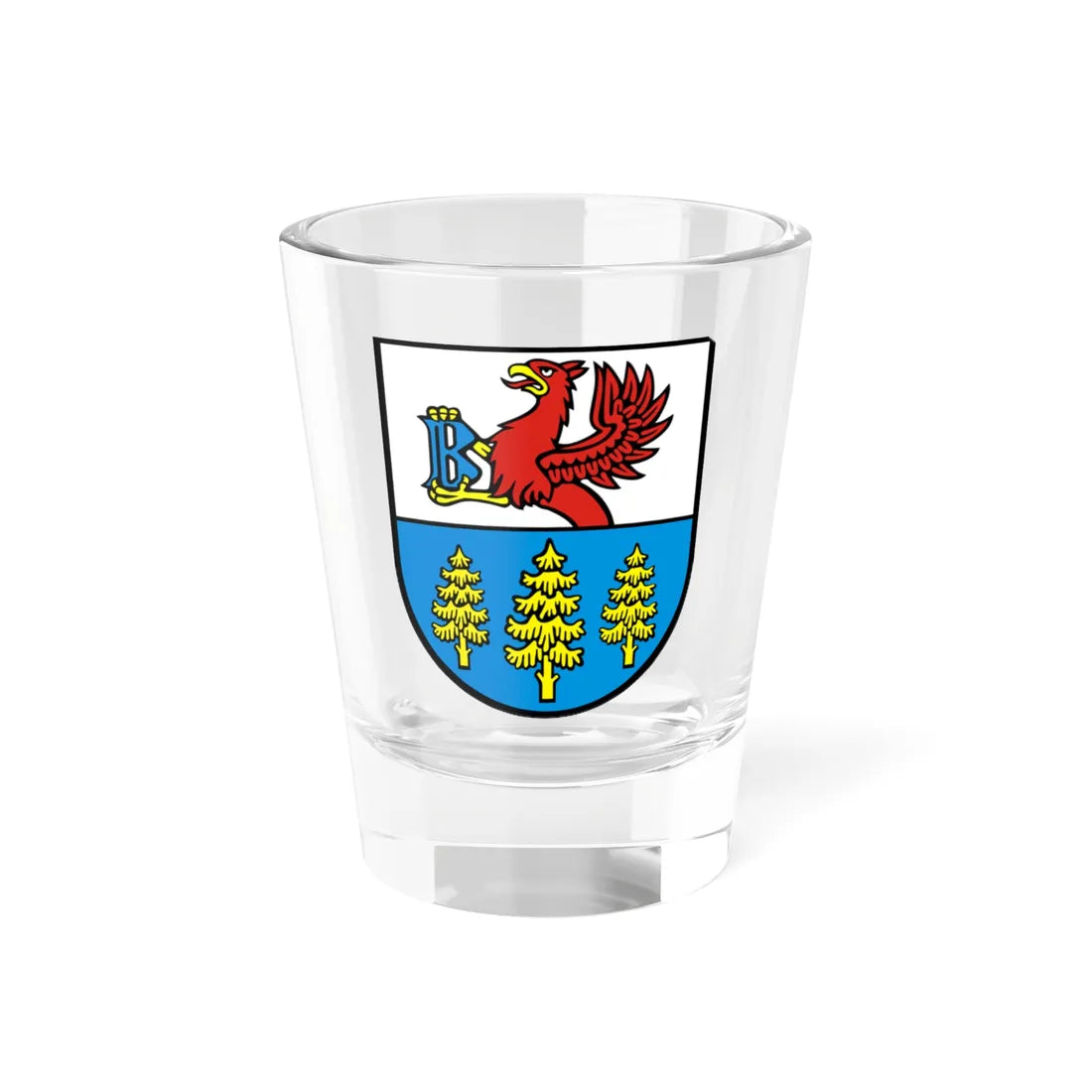 POL Brusy COA (Poland) (Coat of Arms) Shot Glass 1.5oz 1.5oz - Go Mug Yourself