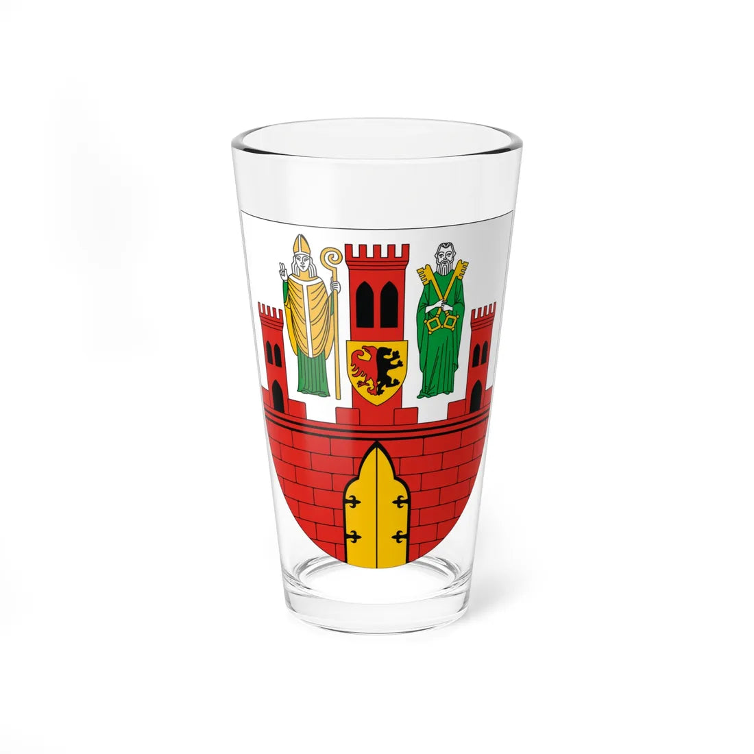 POL Brześć Kujawski COA (Poland) (Coat of Arms) Pint Glass 16oz 16oz - Go Mug Yourself