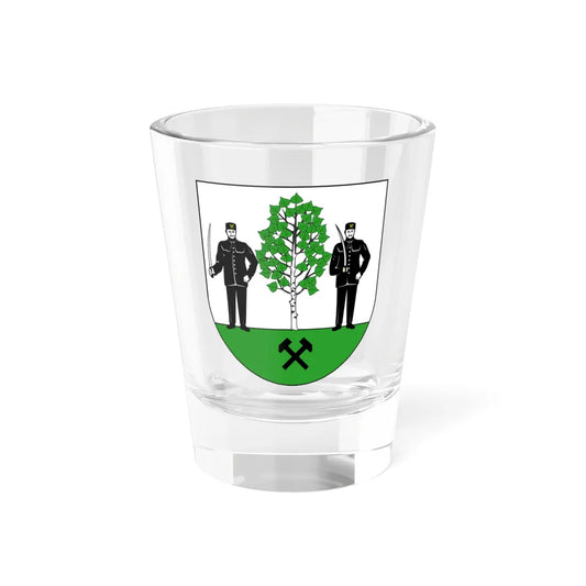 POL Brzeziny Śląskie dzielnica Piekar Śląskich COA (Poland) (Coat of Arms) Shot Glass 1.5oz 1.5oz - Go Mug Yourself