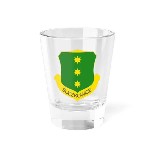 POL Buczkowice COA text (Poland) (Coat of Arms) Shot Glass 1.5oz 1.5oz - Go Mug Yourself