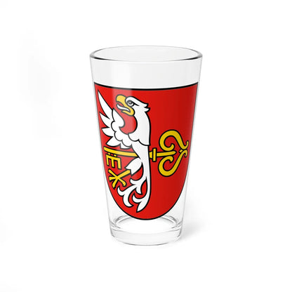 POL Budzyń COA (Poland) (Coat of Arms) Pint Glass 16oz 16oz - Go Mug Yourself