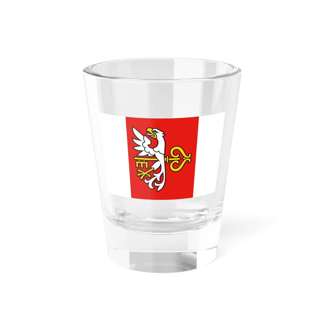 POL Budzyn flag (Poland) Shot Glass 1.5oz 1.5oz - Go Mug Yourself
