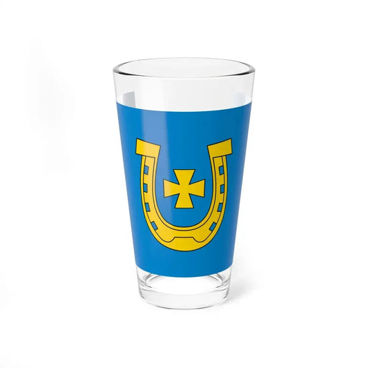 POL Bychawa flag (Poland) Pint Glass 16oz 16oz - Go Mug Yourself