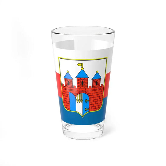 POL Bydgoszcz flag (Poland) Pint Glass 16oz 16oz - Go Mug Yourself