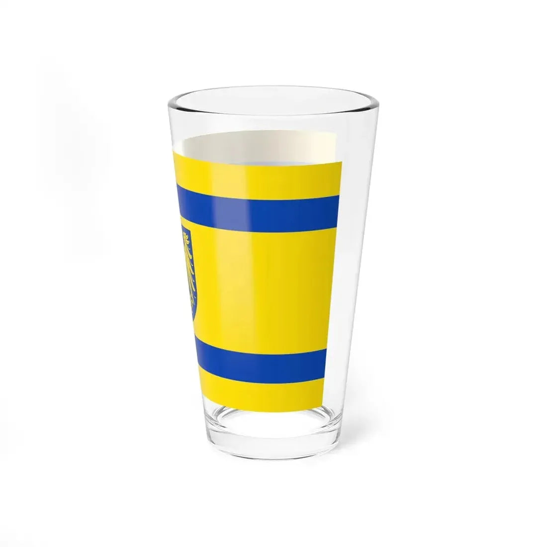 POL Bytom flag (Poland) Pint Glass 16oz - Go Mug Yourself