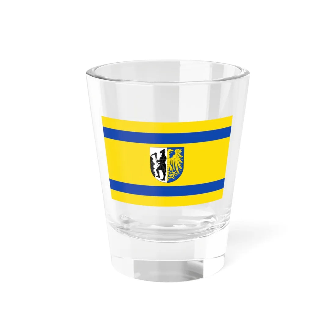 POL Bytom flag (Poland) Shot Glass 1.5oz 1.5oz - Go Mug Yourself